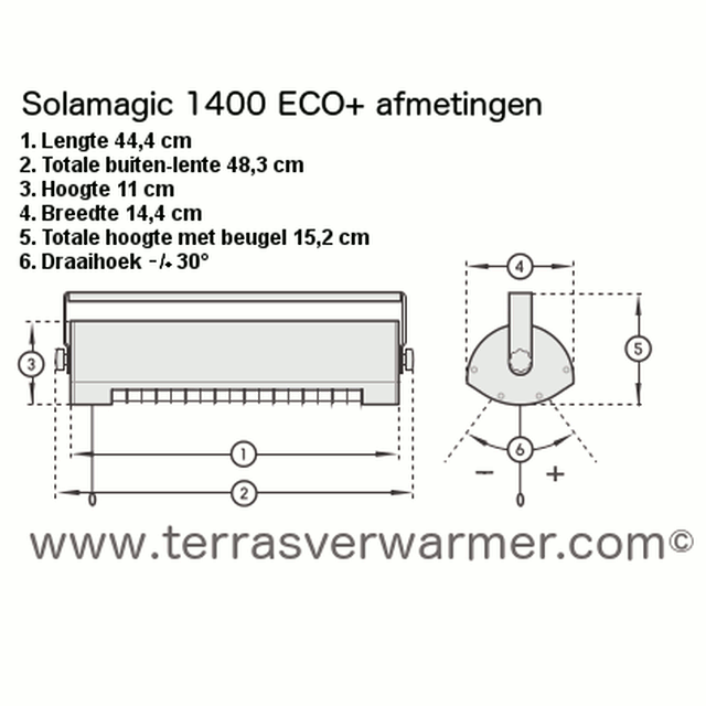 www.terrasverwarmer.com-Solamagic-1400-eco+-maten www.terrasverwarmer.com-Solamagic-1400-eco+-maten