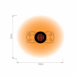 Eclipse-verwarmingsoppervlakte-EU Eclipse-verwarmingsoppervlakte-EU