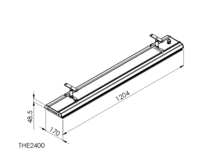 THE2400EU-afmetingen-heatstrip-elegance-www.terrasverwarmer.com© THE2400EU - 2400 Watt Elegance Elektrische terrasverwarming